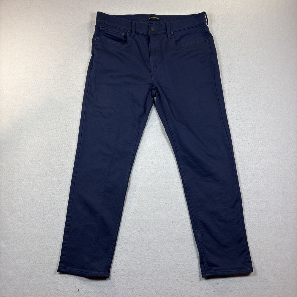 Banana Republic Jeans Men's Blue Denim Slim Fit Stretch 34x30 Performance